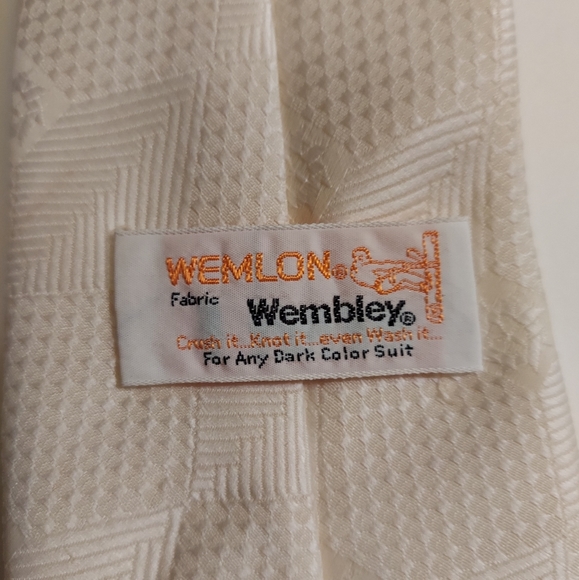 Vintage Wemlon by Wembley textured tie - Picture 5 of 6